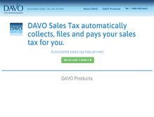 Tablet Screenshot of davotechnologies.com